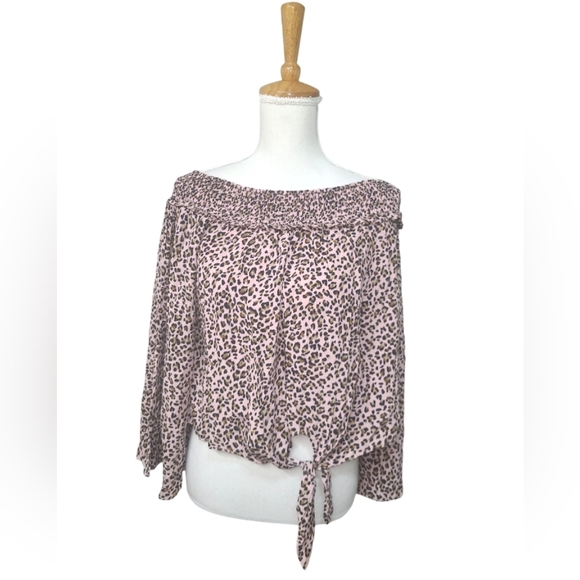 FREE PEOPLE MOVEMENT BLOUSE WOMENS OVERSIZED SMALL Bishop Sleeve Off Shoulder - Picture 3 of 12